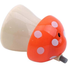 Mushroom House Press Toothpick Box Household Plastic Toothpick Bottle (orange) - DD01
