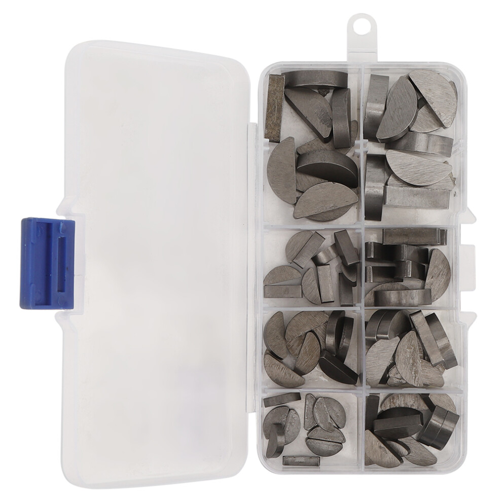 Woodruff Key Kit 80Pcs Stainless Steel Assorted Sizes With Storage Case 8051392188441