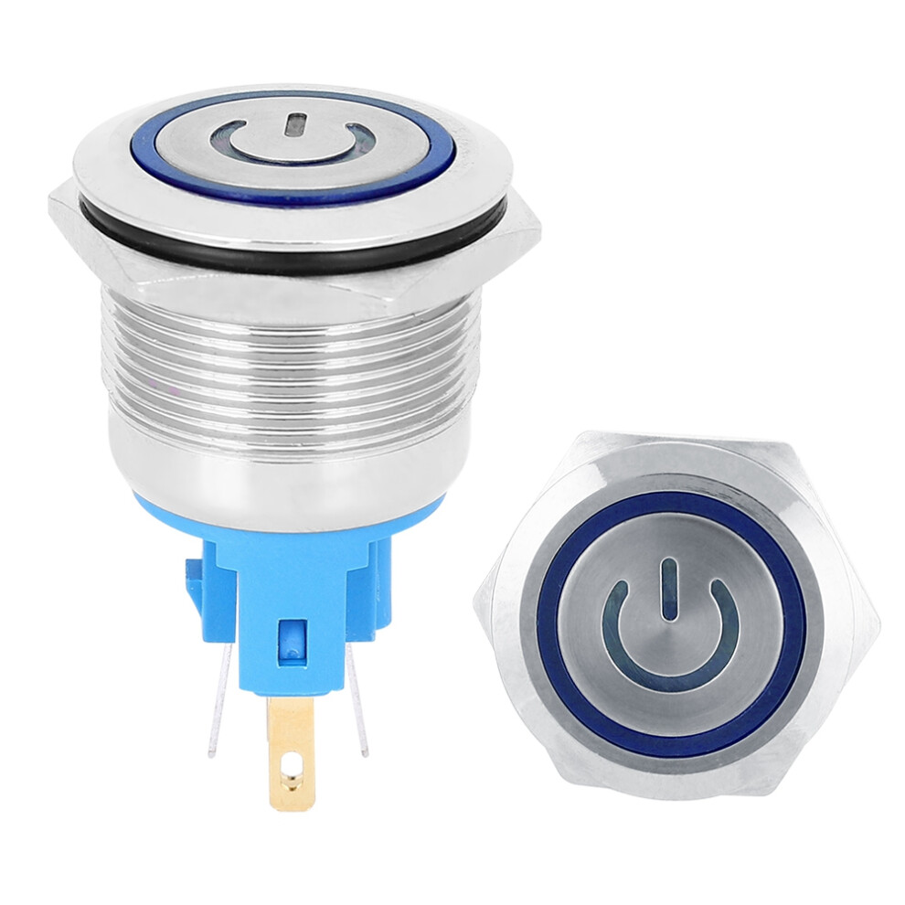 2x 22mm IP65 Push Button Switch AC220V 6-Pin