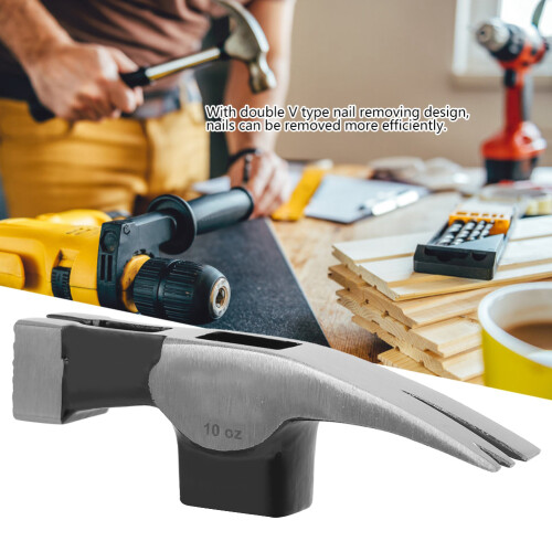 10oz High-Carbon Steel Right Angle Double Fork Carpenter Claw Hammer Head 2
