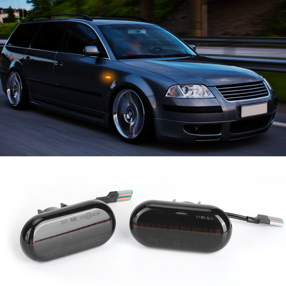 Dynamic Flowing Water Turn Signal Lights For Renault Clio & More Amber 8051392189912