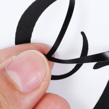 Self-Adhesive Wall Stickers DIY English Letters, Black, 13x60cm