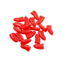 (Red--XS) 20pcs Colorful Soft Non-toxic Pet Cat Claw Covers Paws Nail Caps Protective High - ya