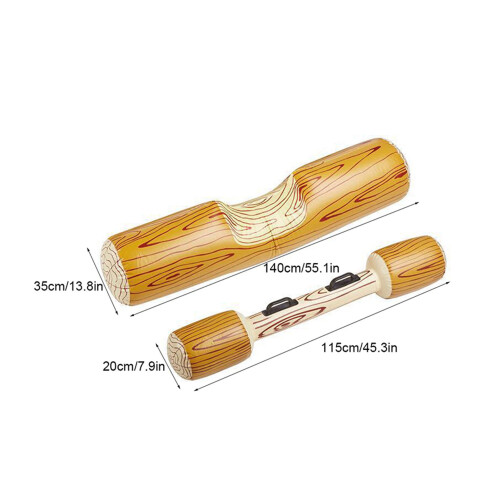 Inflatable Double Water Float with Stick for Adults, 140x35cm 1
