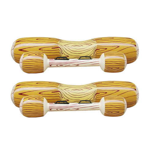 Inflatable Double Water Float with Stick for Adults, 140x35cm 2