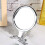 5X Magnifying Folding Cosmetic Mirror - Silver, 7.5cm Diameter 4