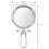 5X Magnifying Folding Cosmetic Mirror - Silver, 7.5cm Diameter 9