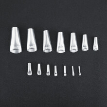 14pcs Stainless Steel Caulking Nozzles Set — 5mm to 35mm, Silver