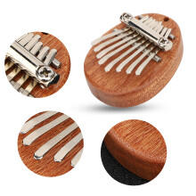 Mini 8 Keys Thumb Piano Acrylic Material Portable & Decorative Musical Gift