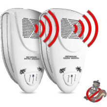 Ultrasonic Squirrel Repeller Pack Of 2 - Get Rid Of Squirrels In 72 Hours Eu Plug