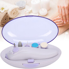 MultiFunctional Electric Foot Callus Remover with 5 Head Attachments and AA Power