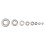 360pcs Stainless Steel Flat Washers Set M2-M10, Assorted Sizes, Storage Box 13