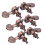 Guitar Locking Tuners Head Knobs 3L/3R Alloy Copper Brass 12