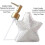 Starfish-shaped Soap Dispenser, White Ceramic with Pump - RiRi 2