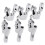 Silver Locking Guitar Tuning Pegs Head Knobs 3L 3R Improved Tuning Stability 15