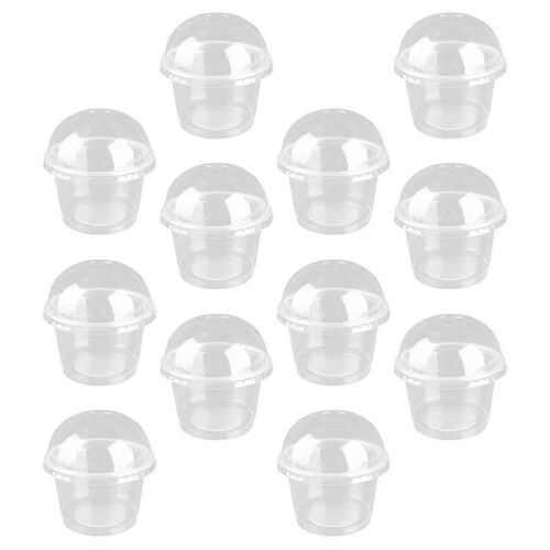 20Pcs Transparent Dessert with Sturdy Lids for Kitchen Use 1