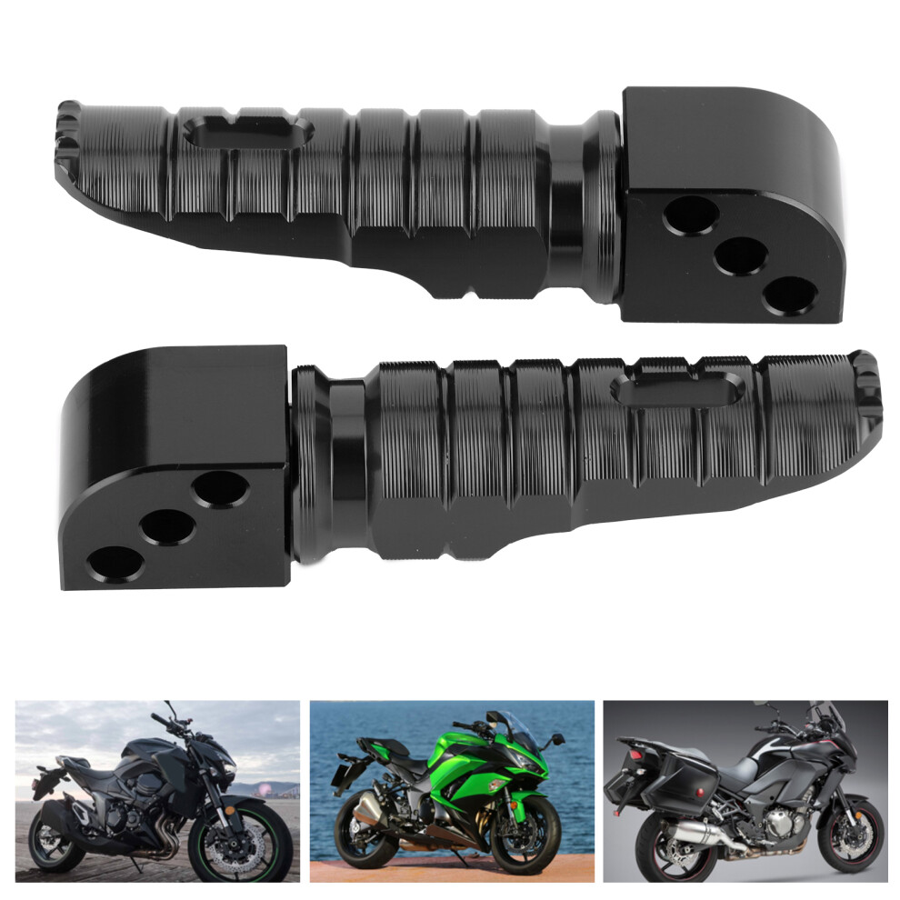 Aluminum Rear Foot Pegs For Kawasaki Ninja Zx Z650 Z900 Z1000 Black 6931392194449