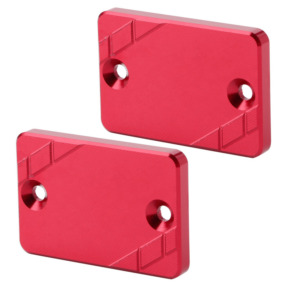 2Pcs Aluminum Brake Fluid Reservoir Cap Set For Honda Cb300f Cb500x 54X36mm Red 4961392194622