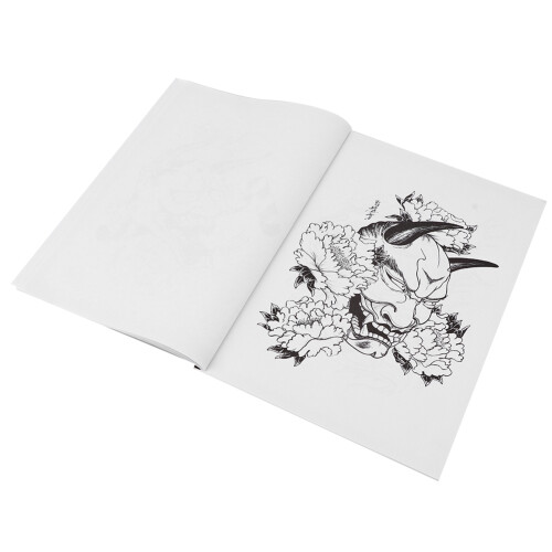 Hannya Pattern Tattoo Practice Book, 50 Sheets, 28.5x21cm 2