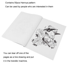 Hannya Pattern Tattoo Practice Book, 50 Sheets, 28.5x21cm