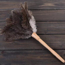Wooden Handle Ostrich Feather Duster
