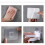 3-pack Wall Mount Hair Dryer Mounting Bracket (grey) - Pjun 2