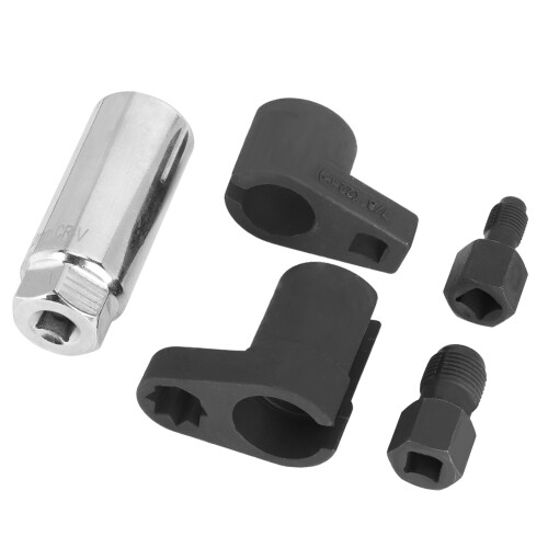 5pcs 22mm/7/8in Oxygen Sensor Socket Wrench Set Chrome Vanadium Steel