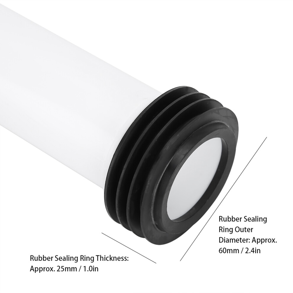 New Concealed Toilet Water Tank Lengthened Flush Pipe Pp Material 50Mm Inlet 9491392195732