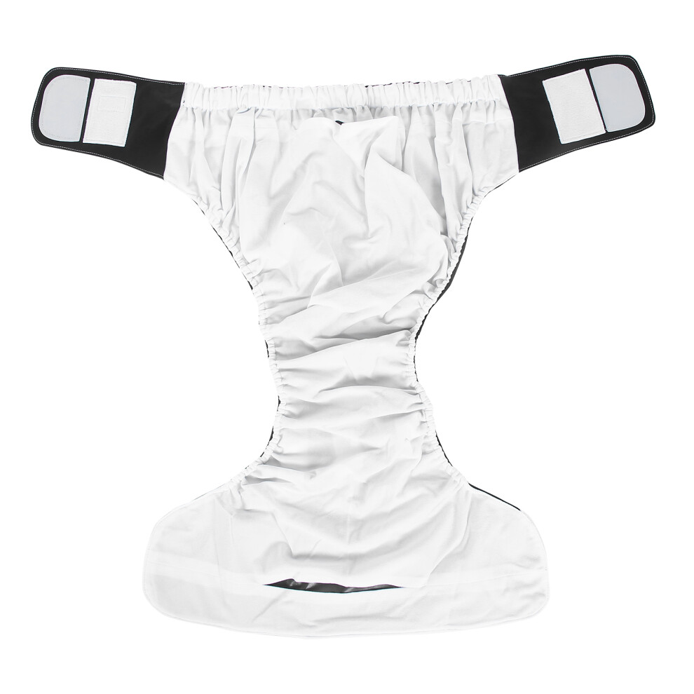 Black Adult Reusable Incontinence Diaper Pants 90-150Cm Washable Adjustable