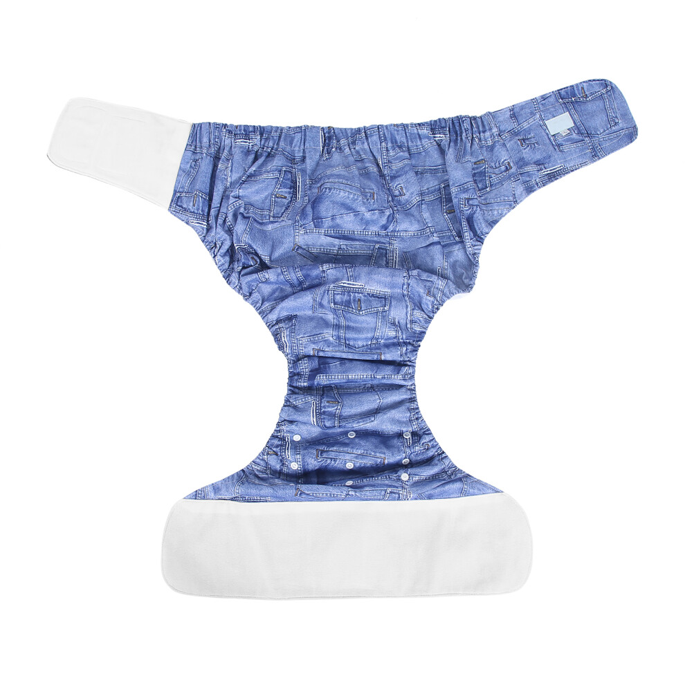 Adult Reusable Washable Incontinence Nappy Pants Denim 90-150cm