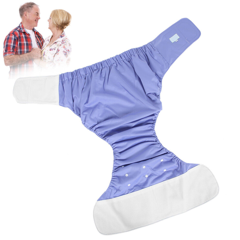 Adult Incontinence Diaper Washable & Adjustable Elderly Nappy 201 Light Purple
