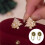 Christmas Tree Earrings Women Micro-inlaid Zircon Silver 2