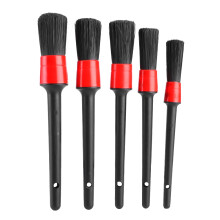 Set di spazzole per detailing facili e comode da usare, spazzole per detailing automobilistico con setole lunghe, senza parti metalliche, setole