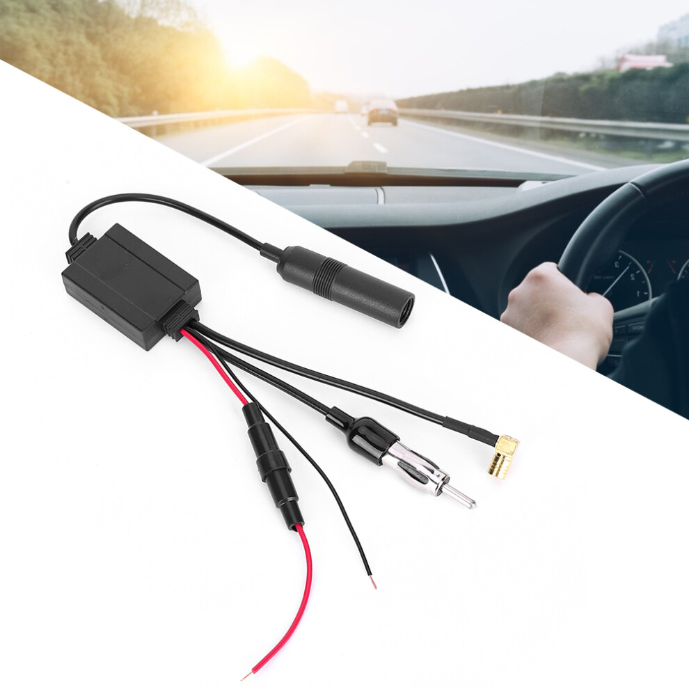 Dab Antenna Splitter Amplifier Adapter For Digital Radio, 34.5Cm Black 8161392481135