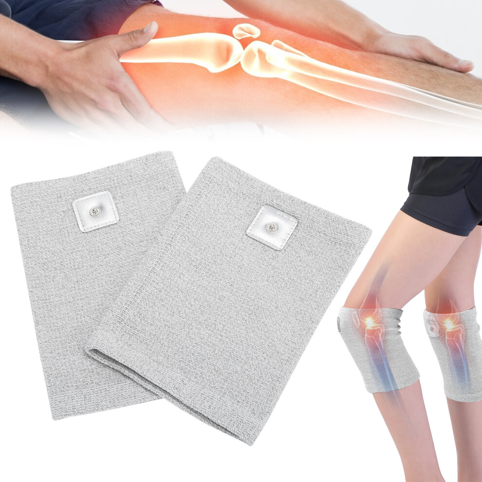 Silver Fiber Knee Pad with Pulse Electrotherapy for Pain Relief and Circulation