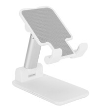 Universele opvouwbare telefoonhouder voor op het bureau met verstelbare hoek en hoogte, lichtgewicht, ergonomisch ontwerp en compatibel met diverse