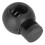 Single Hole Ball Shape Spring Clips 300Pcs Cord Locks for Ropes Plastic Black 1