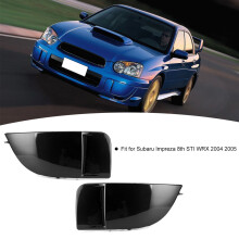 Pair Black Fog Light Covers Subaru Impreza 04-05
