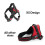 KCT (Red Harness, Extra Small (XS)) KCT No Pull Padded Dog Harnesses Red/Black/Blue 9
