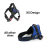 KCT (Blue Harness, Extra Small (XS)) KCT No Pull Padded Dog Harnesses Red/Black/Blue 9