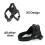 KCT (Black Harness, Extra Small (XS)) KCT No Pull Padded Dog Harnesses Red/Black/Blue 9