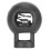 Single Hole Ball Shape Spring Clips 300Pcs Cord Locks for Ropes Plastic Black 3