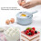 Multifunction Blue Vegetable Chopper — 473g, 29x19x9.5cm 5