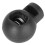 Single Hole Ball Shape Spring Clips 300Pcs Cord Locks for Ropes Plastic Black 11