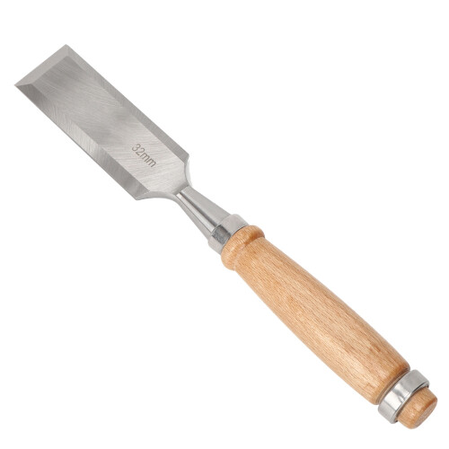 32mm Chrome Vanadium Flat Chisel for Carpentry, Durable Steel Tool