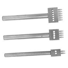 3PCS Leather Hole Punch Kit Belt Punch Set DIY Crafting Tool 4mm Diameter