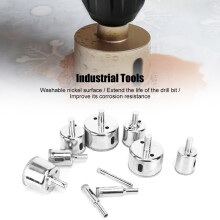 10PC High-Speed Steel Diamond Hole Saw Set 6-50mm Silver