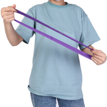 5pcs Pilates Ring Set with Resistance Loops, Towels & Chest Expander in Purple