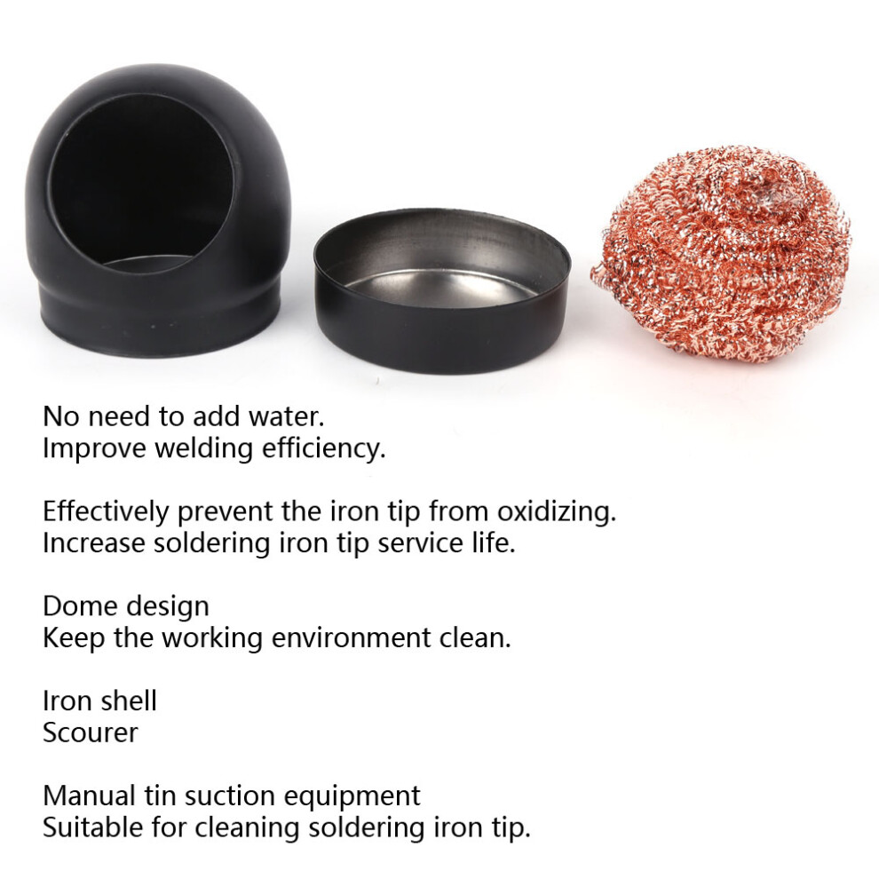 Soldering Iron Tip Cleaner Scourer Black