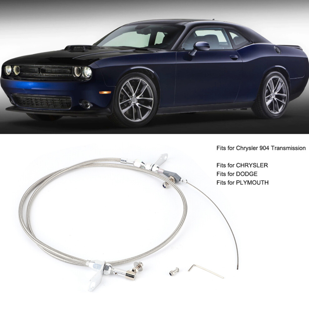 Stainless Steel Transmission Kickdown Cable Kit For Chrysler 904 7691392492653